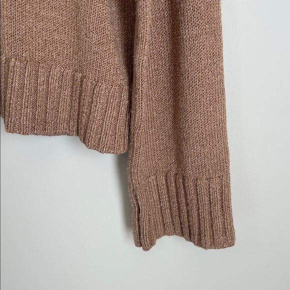 Jenni Kayne Oversized Sweater Cotton Linen Slouchy V Neck Sz XS - Picture 3 of 9